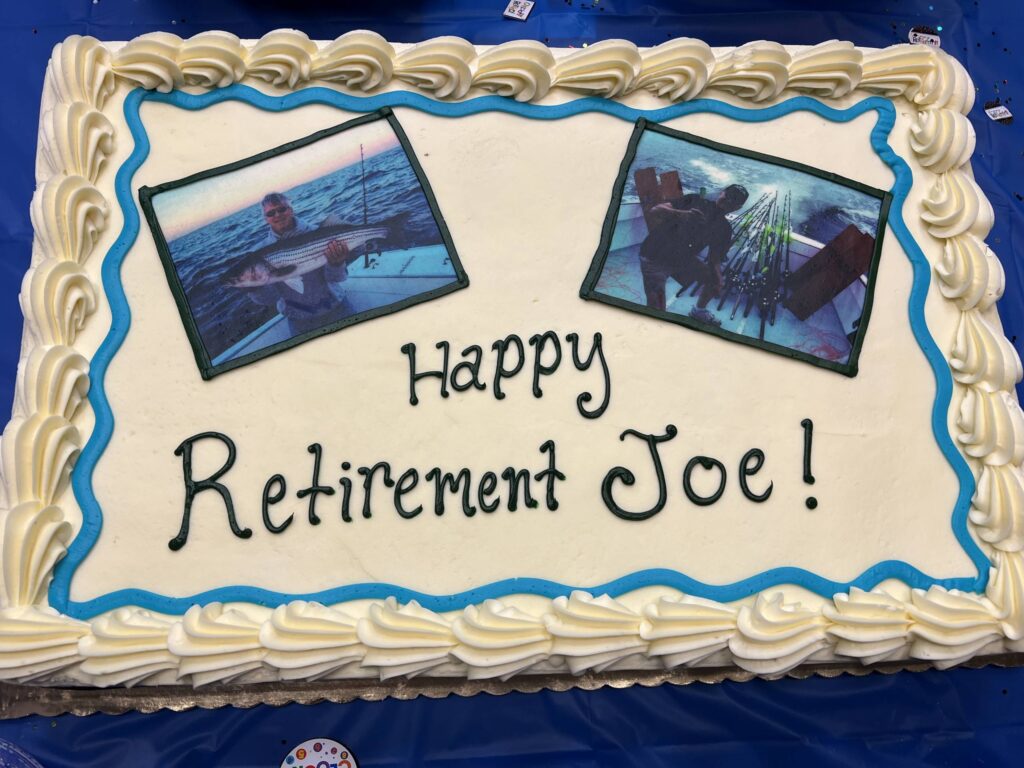 Retirement cake for Joe McGee